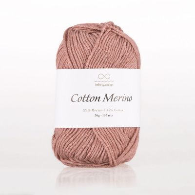 Infinity Cotton Merino (4032 POWDER PINK) 55% мериносовая шерсть, 45% хлопок  50гр/105 м